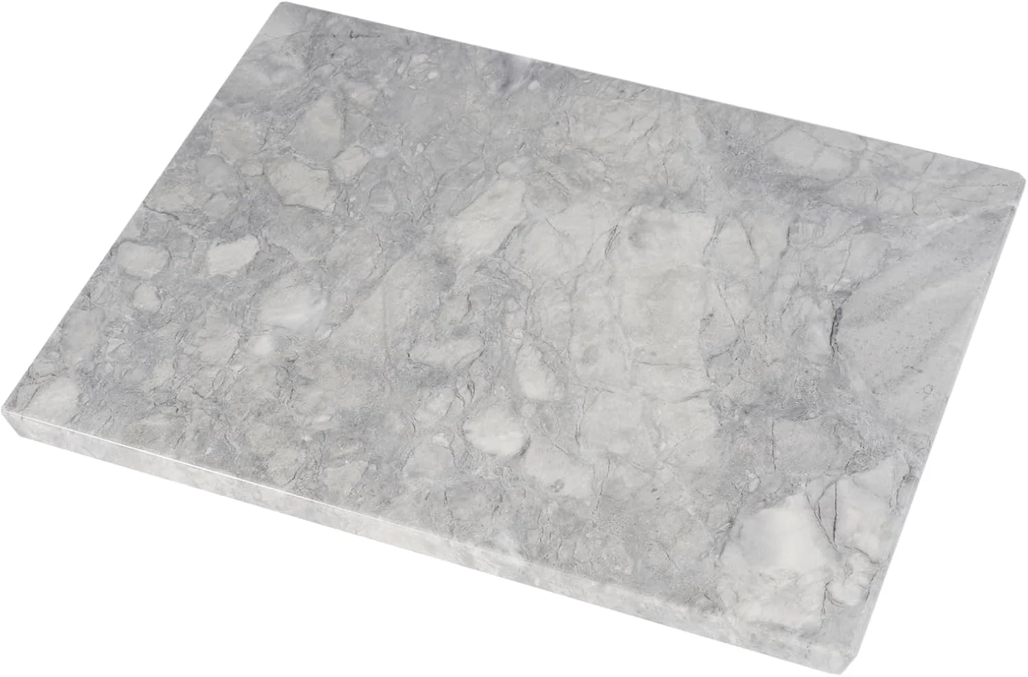 Professional Natural Marble Cutting Board for Kitchen Countertop 16 x 12 Rectangular Marble Cutting Board Pastry Boards Cheese Boards for Home Decor Resistant Stone Charcuterie Board Chopping Slab Durable