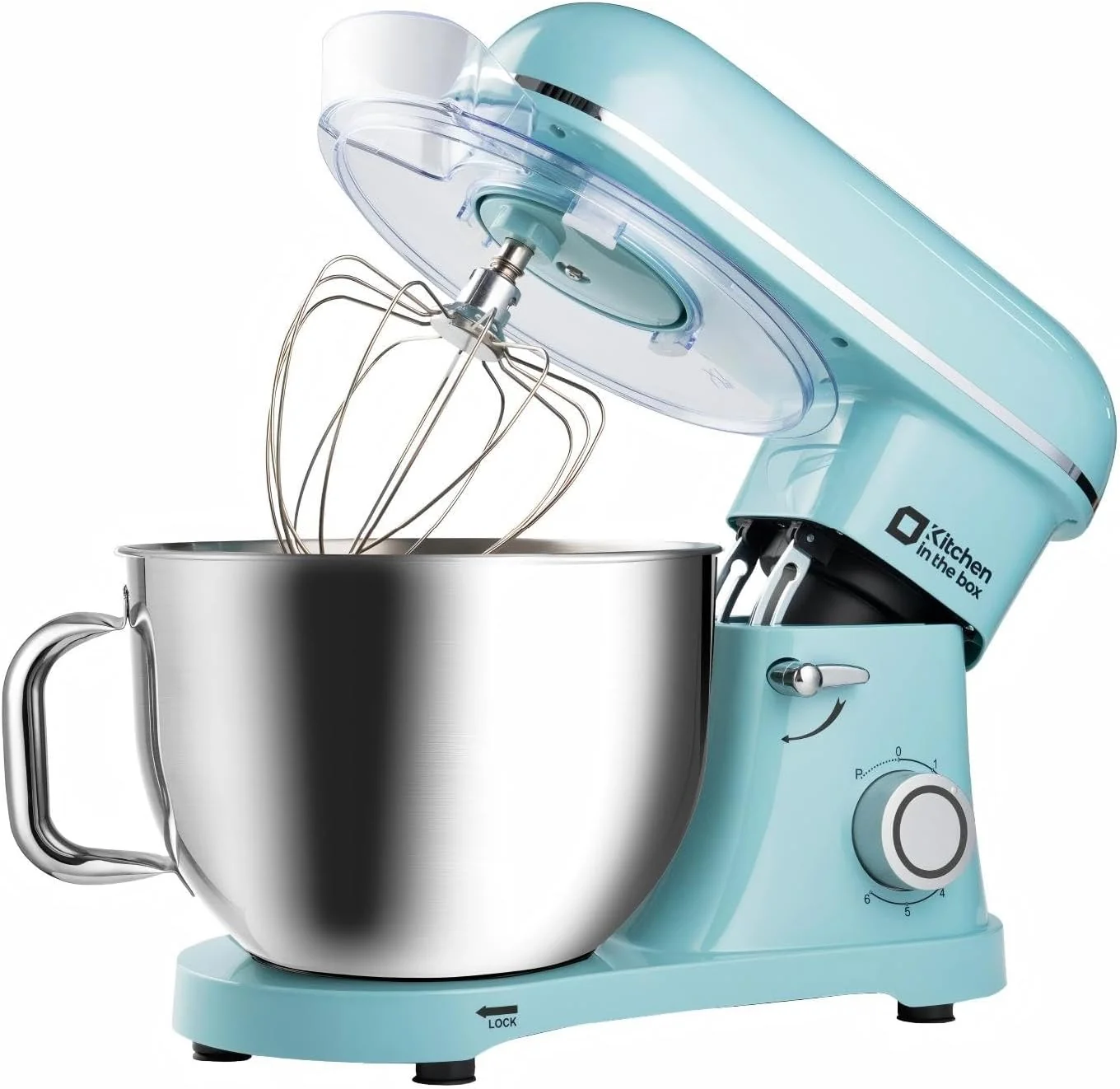 Durable Kitchen in the box Stand Mixer 900W 8.5QT Kitchen Electric Mixer 6-Speed Large Capacity Food Mixer for Home Cooks with Egg Whisk Dough Hook Flat Beater Blue Original