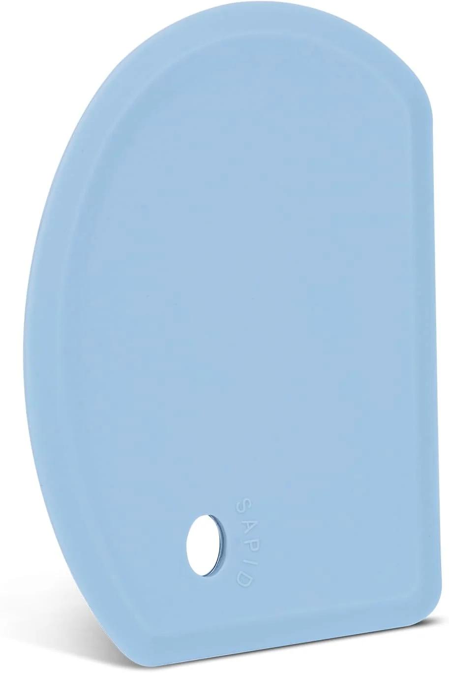 Fast Silicone Dough Scraper with Metal Core Flexible Bowl Scraper Bread Baking With Stainless Steel Sheet Curved Edge Food Grade Silicone Bench Scraper for Sourdough Bread 5.98 x 4.3 Blue SAPID Genuine