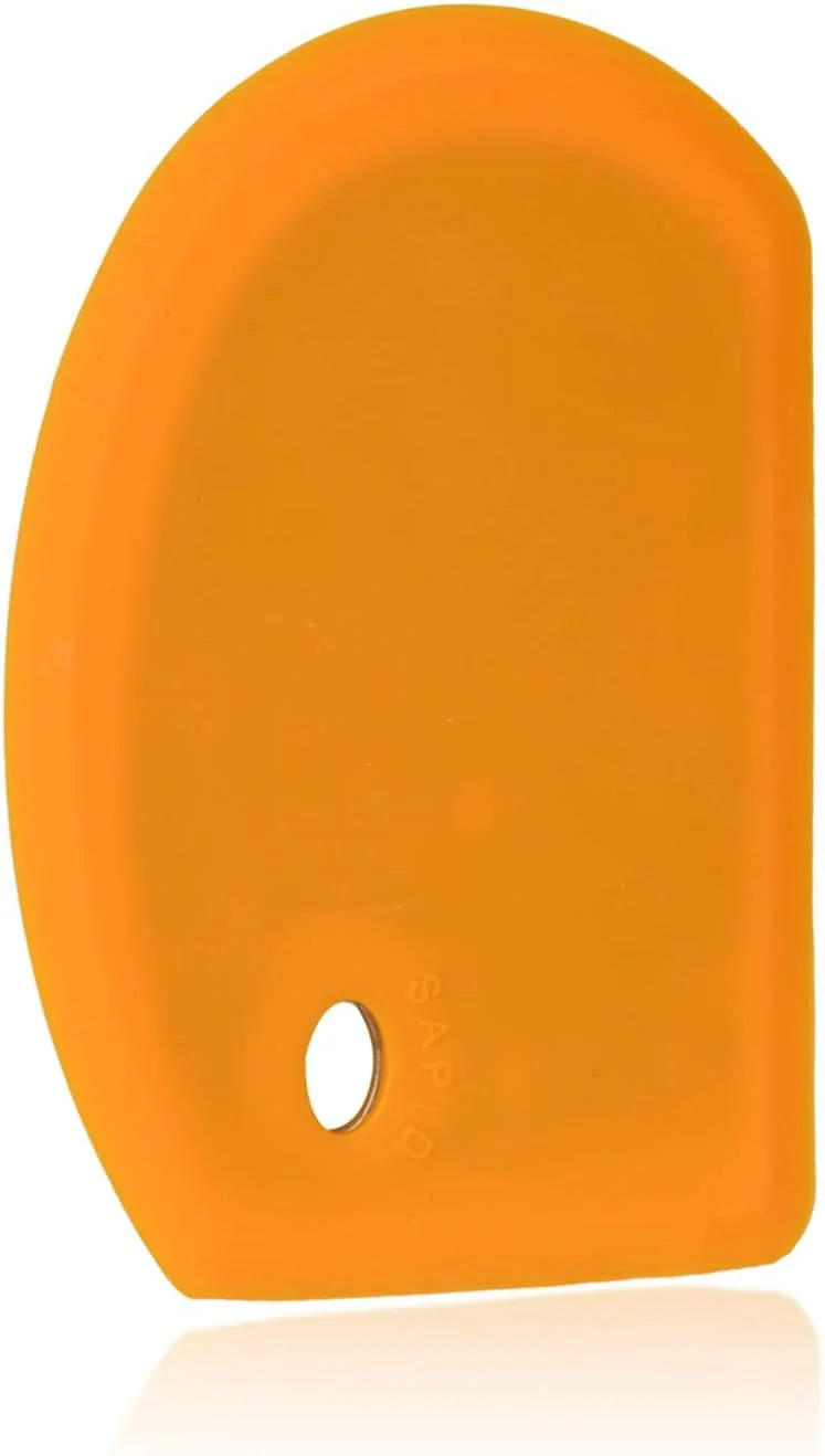 Secure Sapid Flexible Curved Edge Silicone Bowl Scraper 5.98 ×4.3 Food Grade Dough Scraper for Baking Sourdough Bread Cake Bench Scrapers Superior