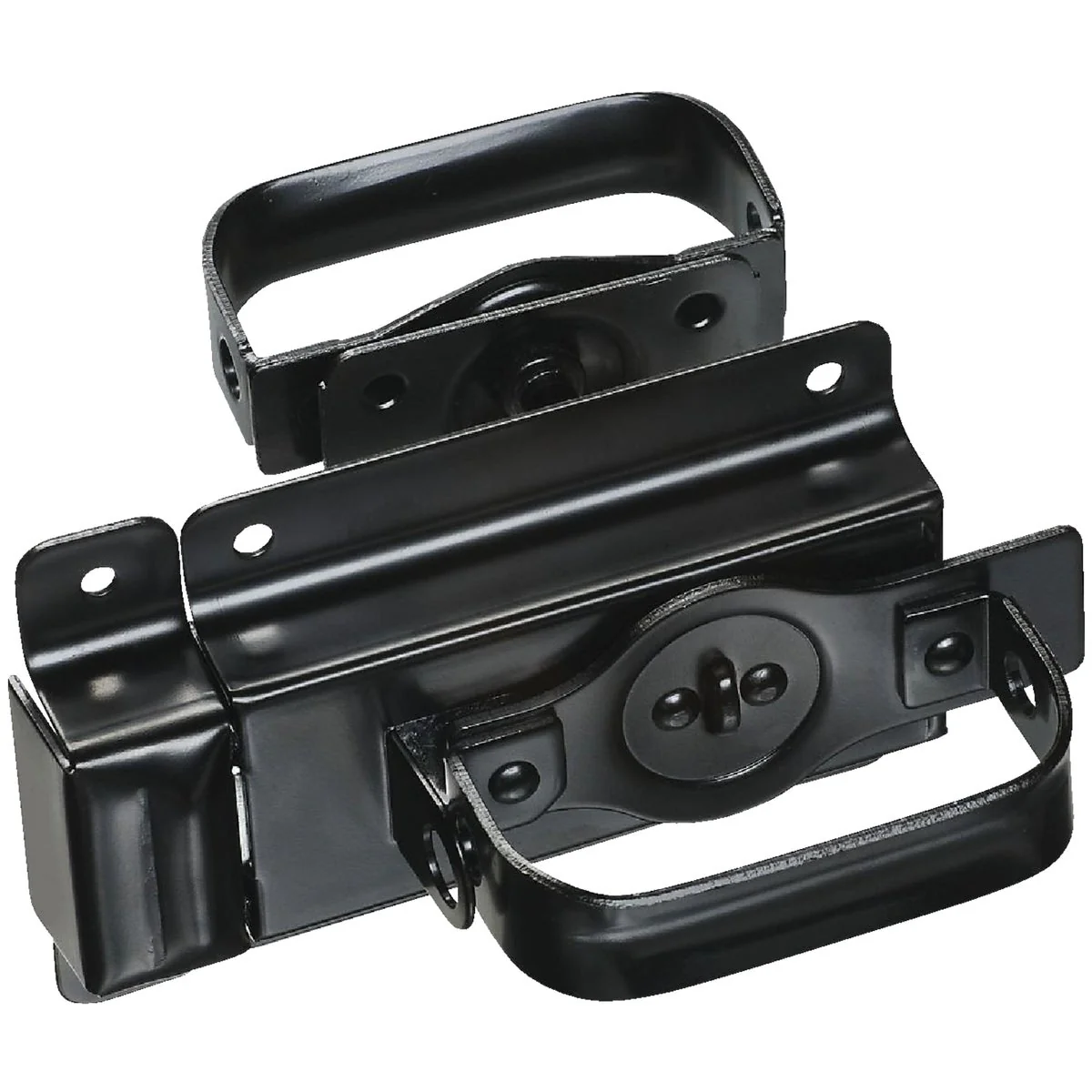 Organic National Black Steel Swinging Door Latch Flexible