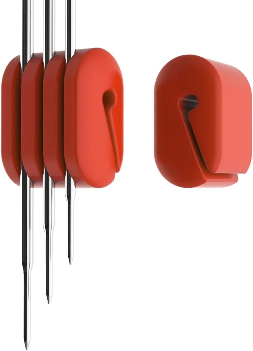 Premium Material Pot Cup Clip for Thermometers – Silicone Non-Scratch Hand- Cooking Heat Resistant – Compatible with Most Probe Sizes – Great Gift Idea Unique