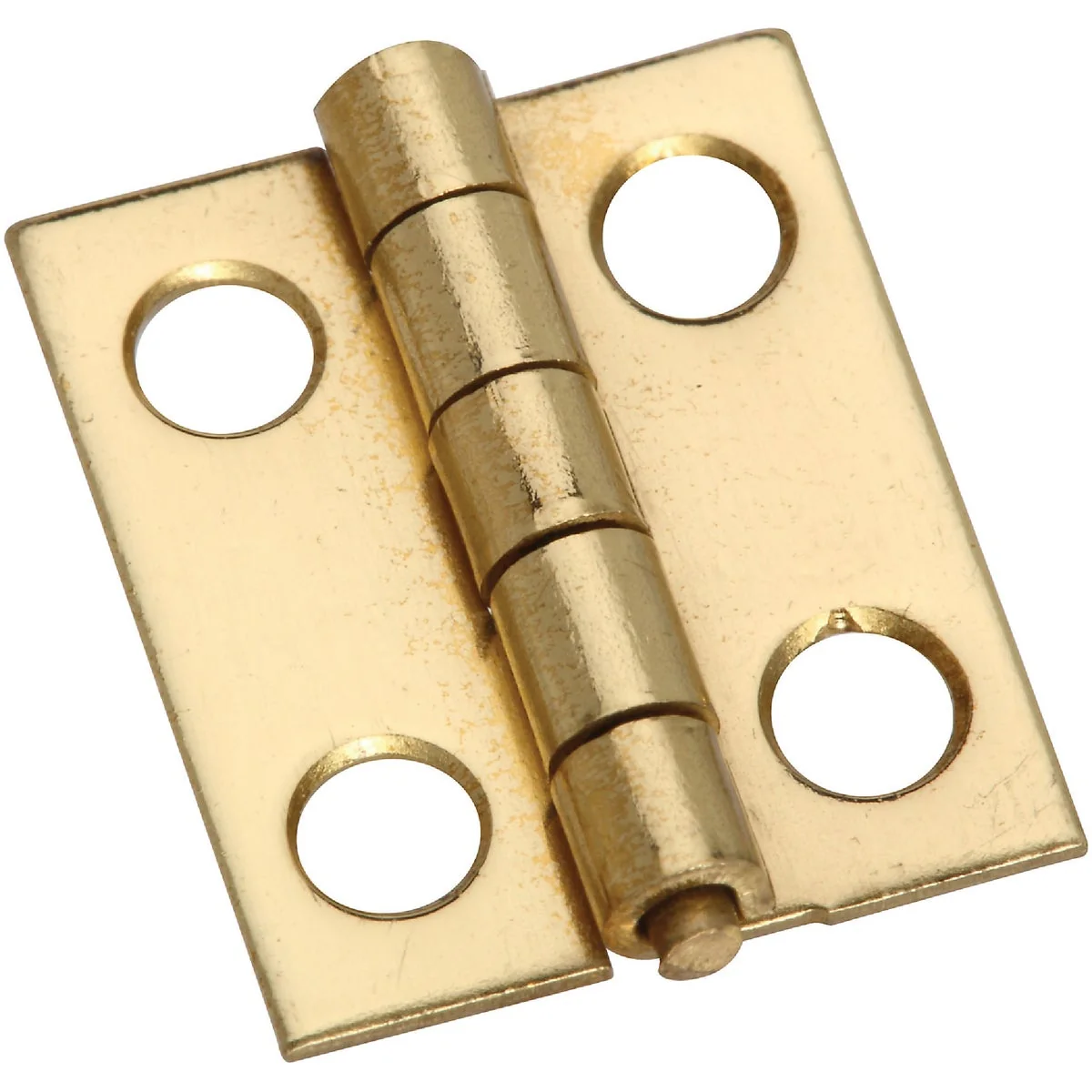 High-Grade National 3 4 In. x 5 8 In. Narrow Brass Decorative Hinge 4-Pack Authentic