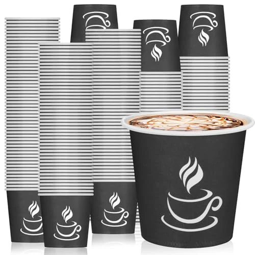 Effective 4 oz Paper Coffee Cups 500 Count Natural