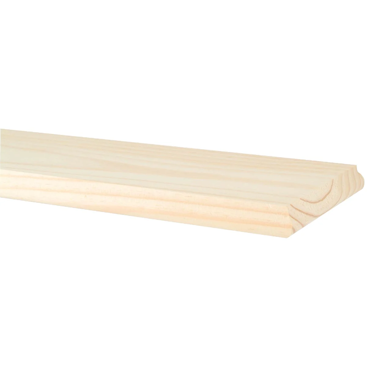 Contemporary Waddell 9 In. x 24 In. Unfinished Premium Pine Shelving Natural