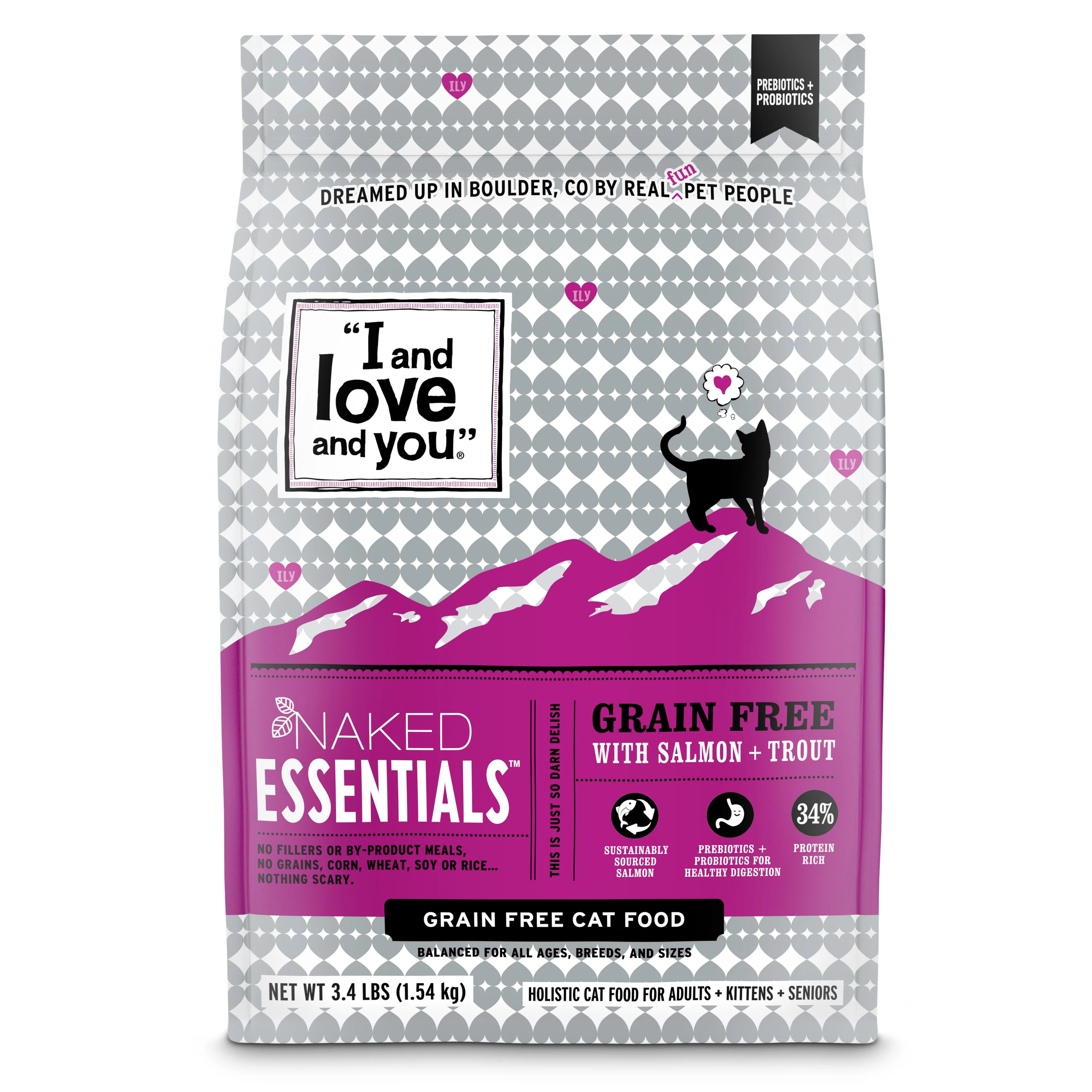 Unique I and Love and You Naked Essentials Salmon Trout Recipe Grain- Dry Cat Food Innovative