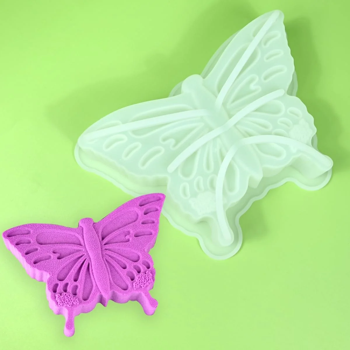 Premium Material mostsom Butterfly Mousse Cake Silicone Mold DIY French Pastry Dessert Jelly Soap Flip Sugar Baking Tool Accessories C_ Butterfly Functional