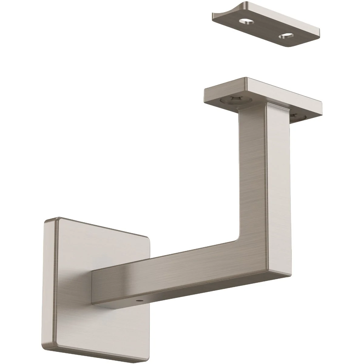 Exceptional National Hardware 3-5 16 In. Satin Nickel Reed Handrail Bracket Clean