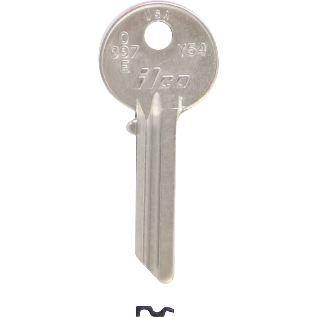 Detailed ILCO Yale Nickel Plated House Key Y54 10-Pack Exclusive