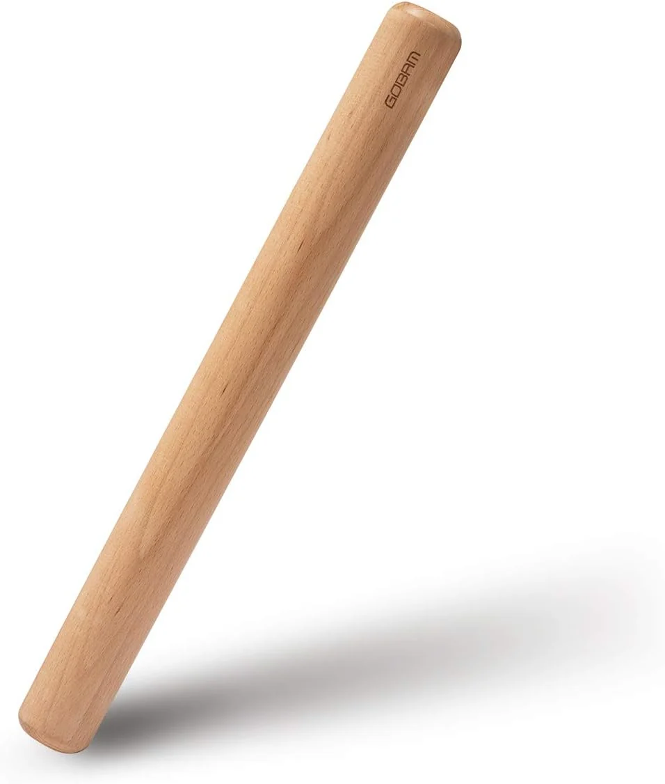 Outstanding GOBAM Wood Rolling Pin Extra Large – Dough Roller for Pasta Cookies Pie Pizza Chapati Fondant Rolling Pins for Baking Bread Making Tools and Supplies – 15.8 x 1.6 Inches Efficient