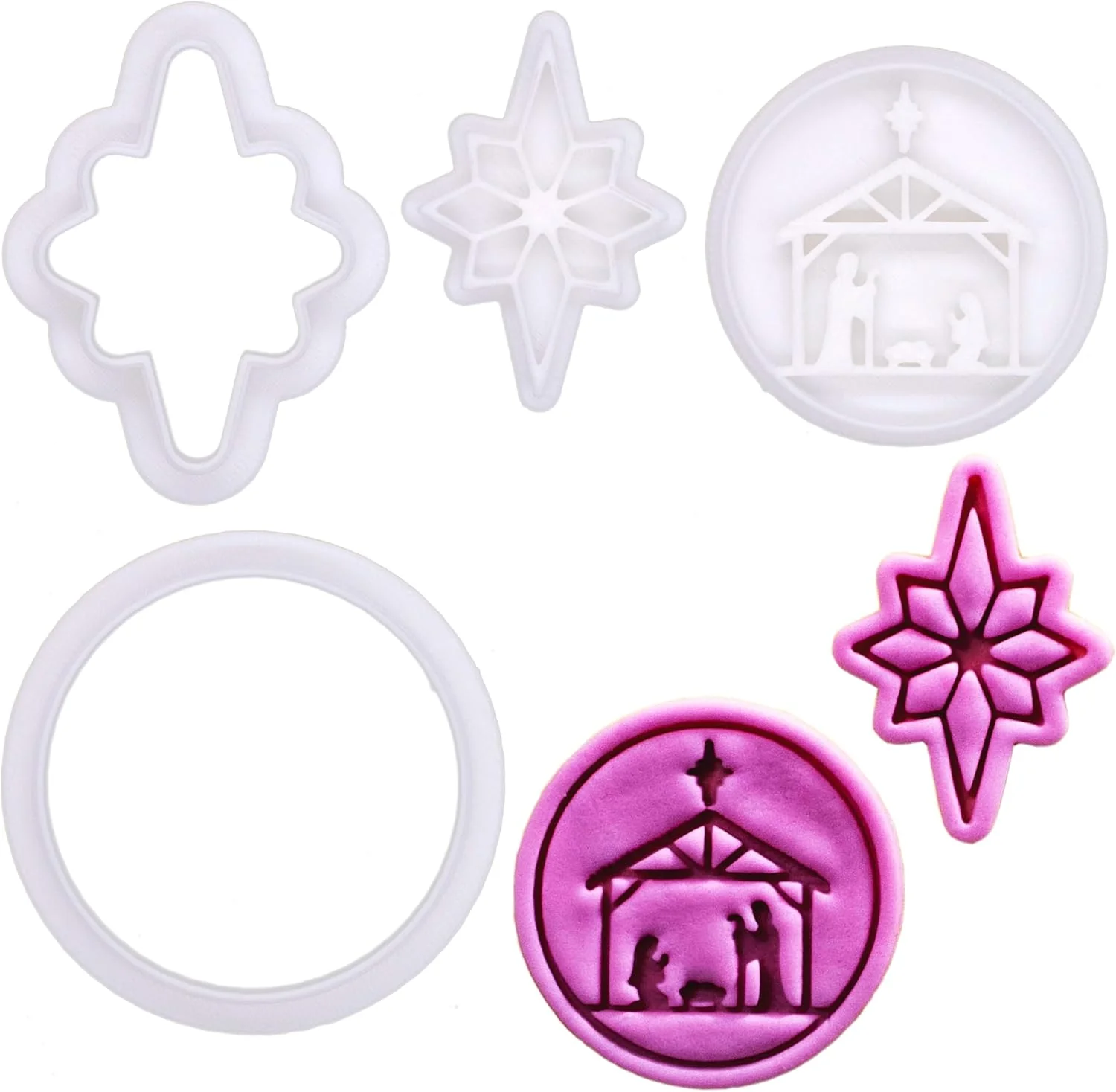 Smooth Nativity Cookie Cutter Set Easy-to-Use