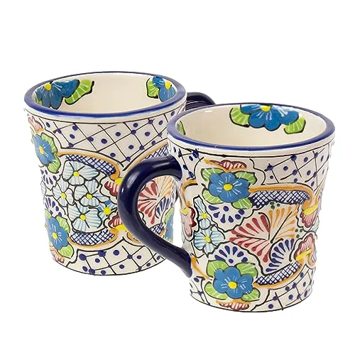 Exceptional Mexican Pottery Mugs 2 Count Stylish