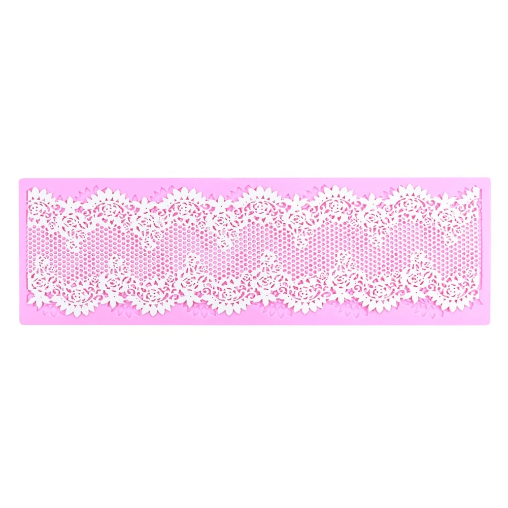 Versatile Embossing Lace Fondant Mold Silicone Molds for Cake Decorating Tool Multi Circle Flowers Lace Mat Wedding Cake Lace Molds Luxury