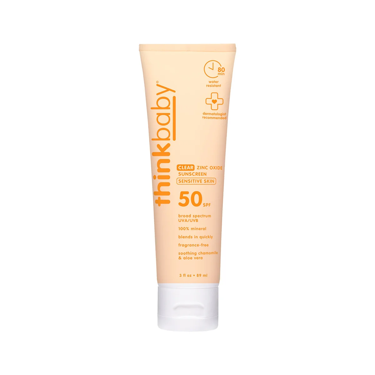Selected thinksun thinkbaby SPF 50 Clear Zinc Sunscreen Sensitive Skin – Ages 6 months Solid