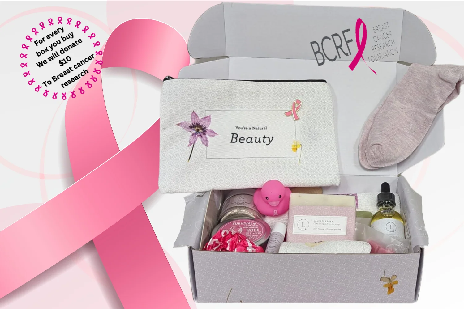 Quality Breast Cancer Support Gift Box – Self-Care Care Package Premium Material