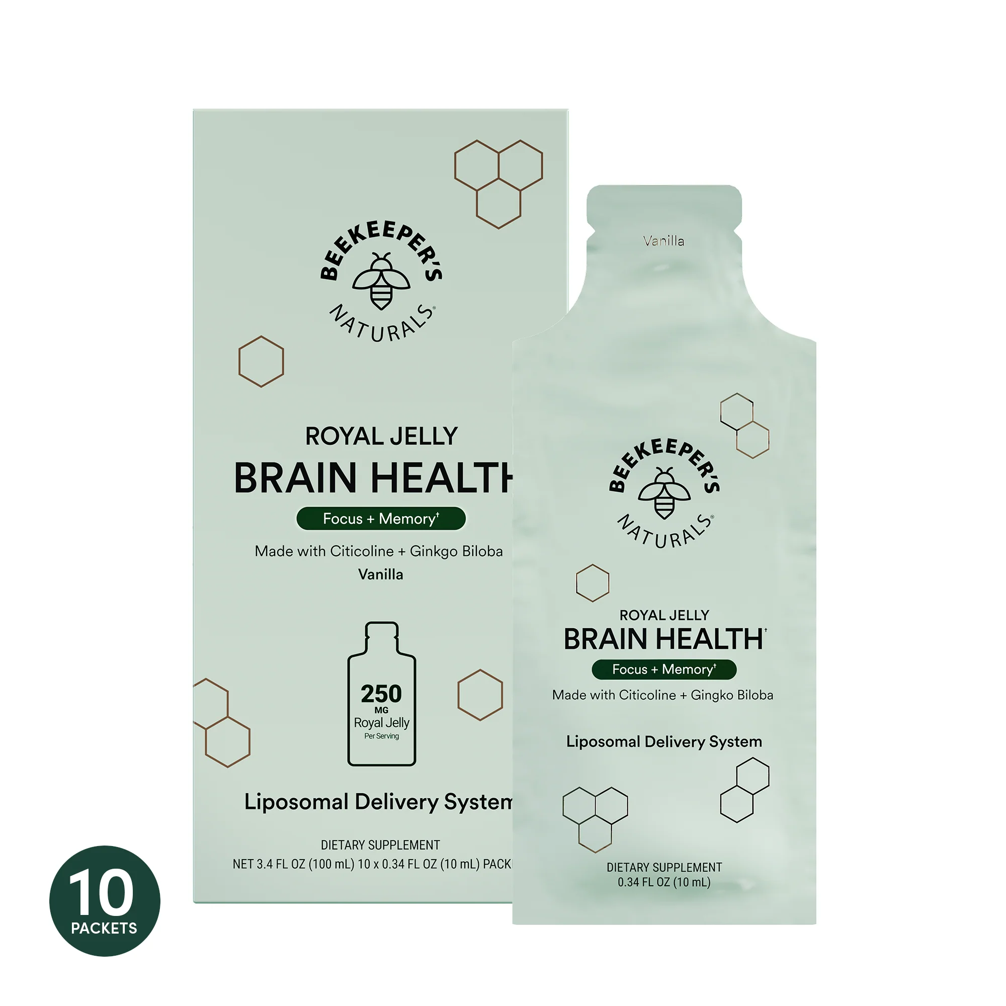 Premium Material Beekeeper’s Naturals Brain Health Liposomal Refined