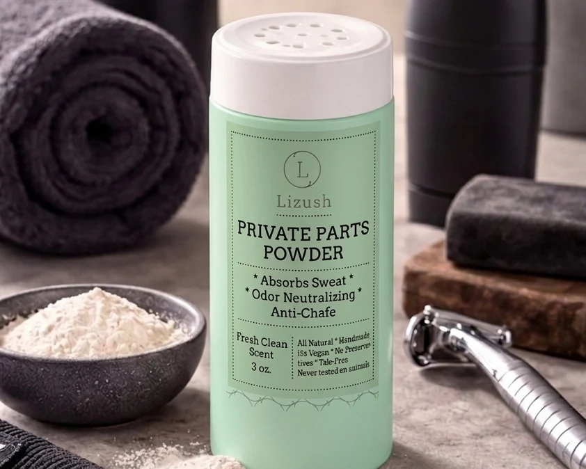 Premium Material 2 x Talc- Intimate Body Powder – Natural Anti-Chafing Care Recyclable