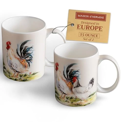 Effective Coffee Mug with Handles Tea Cups 2 Count Sophisticated