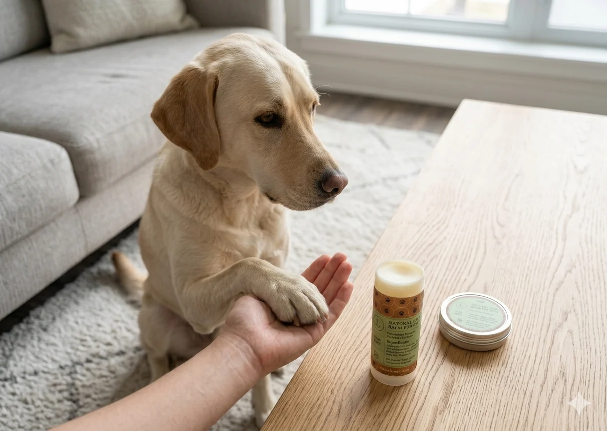 Expertly Made Natural Paw Balm for Dogs Cats – Soothing Paw Protector