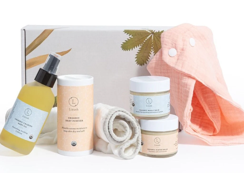 Genuine Organic Full Care New Baby Gift Set – Welcome Little One Authentic