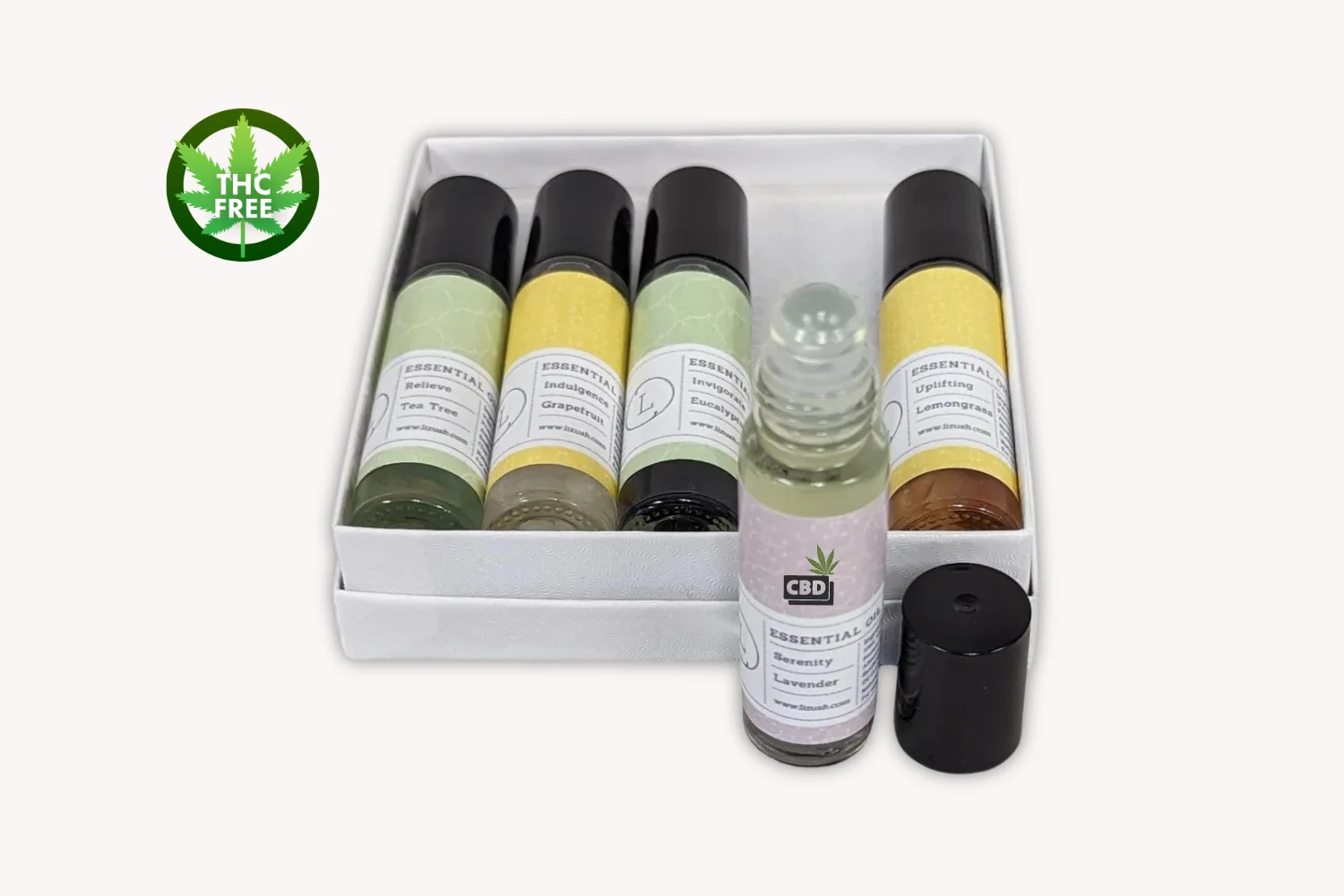Premium CBD Essential Oil Roll-On Gift Set – 5 Aromatherapy Oils Quality