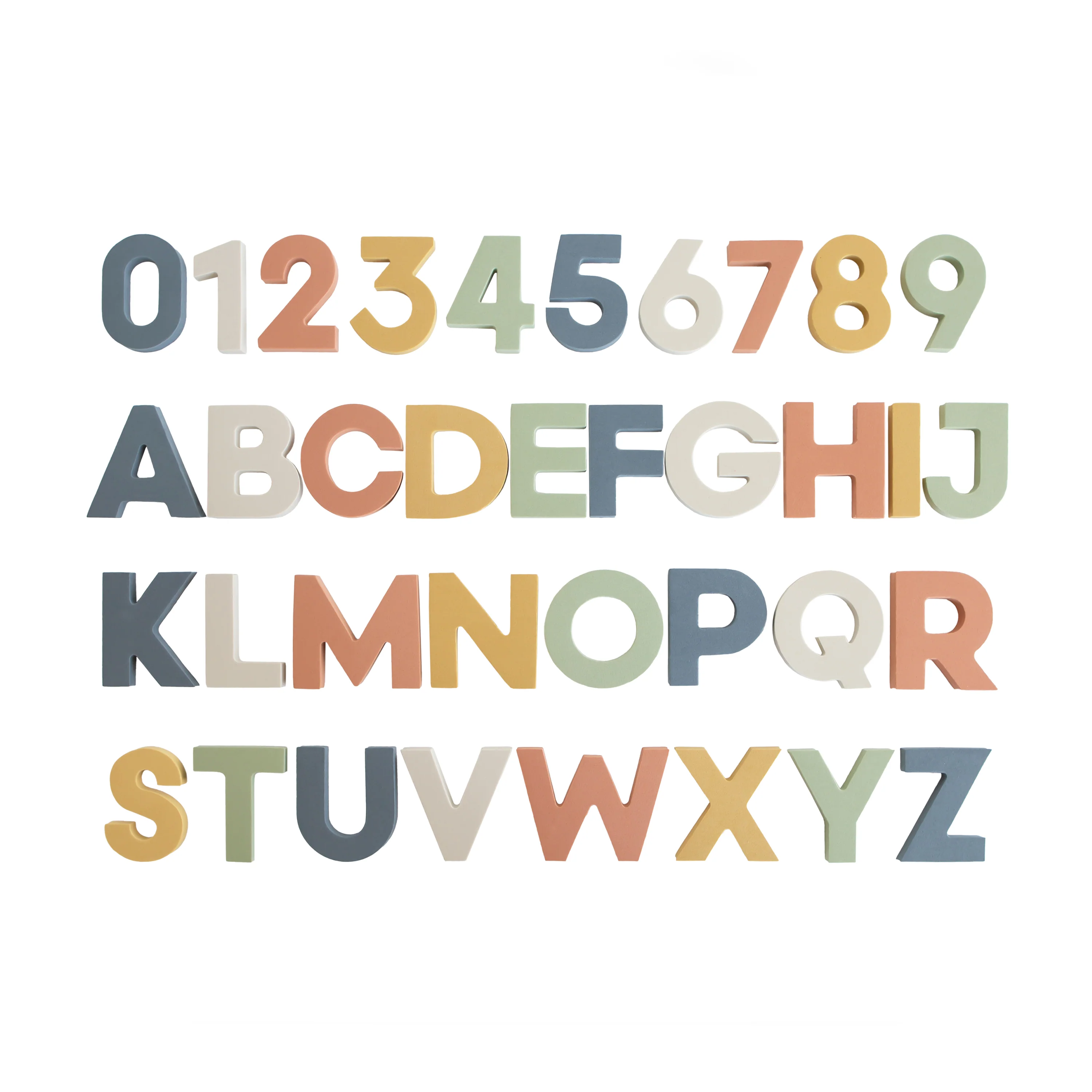 Reusable mushie Foam Letters Numbers Bath Play Set – Educational Water-Safe Fashionable
