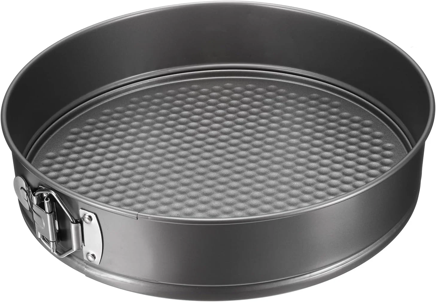 Prestigious uxcell 11 Inch Springform Pan Nonstick Cake Pan with Removable Bottom Round Leakproof Cake Baking Pans Molds for Baking Cheese Cakes Pizza Biscuits Black（1pcs Certified