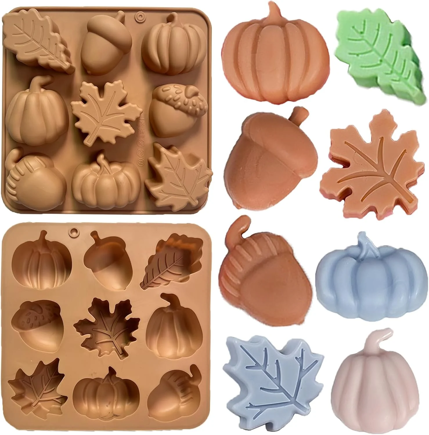 Fine Crafted 2Pcs Fall Silicone Molds Autumn Silicone Chocolate Molds Thanksgiving Candy Mold Fall Chocolate Molds Smart