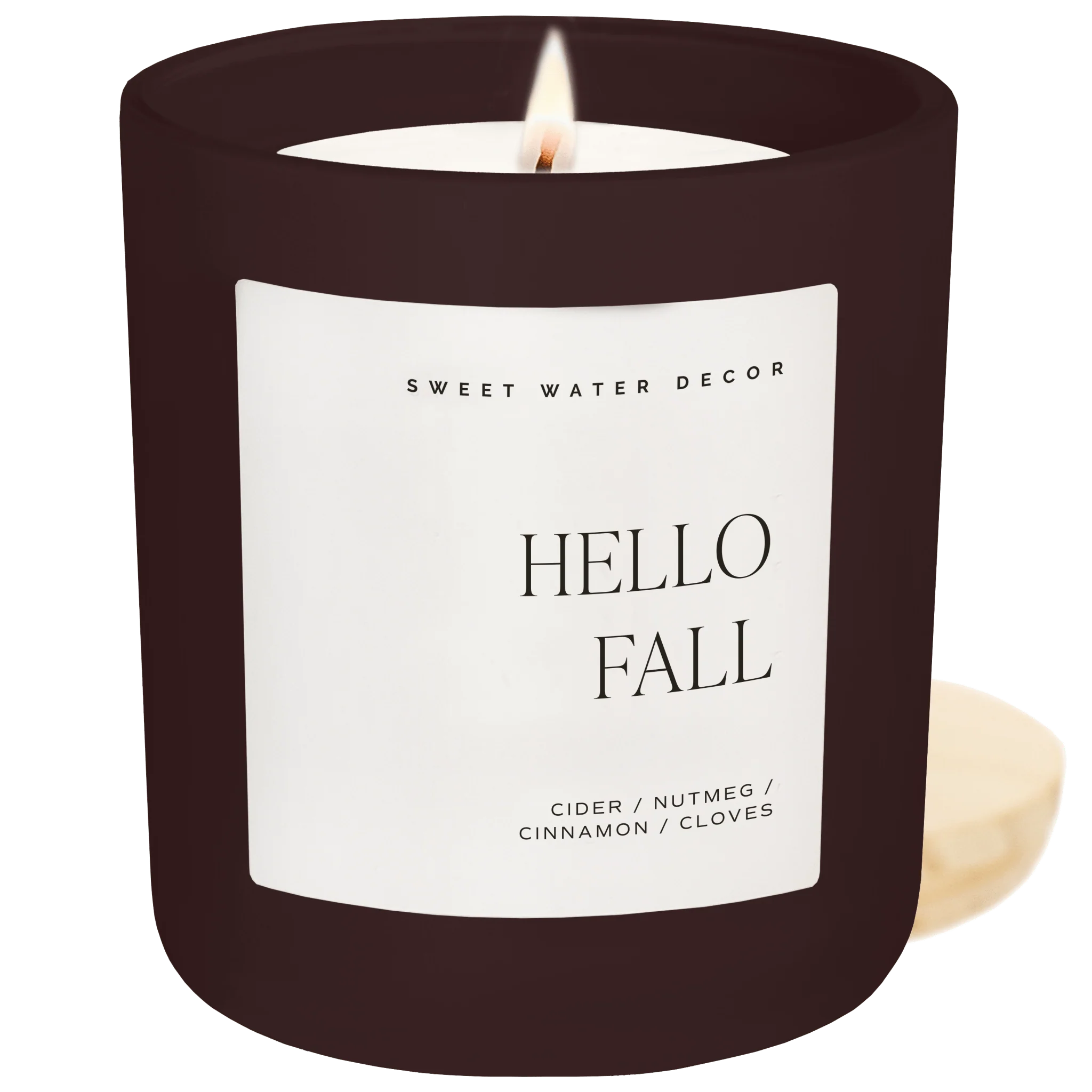 Safe Hello Fall Soy Candle – Brown Matte Jar – 15 oz Optimized