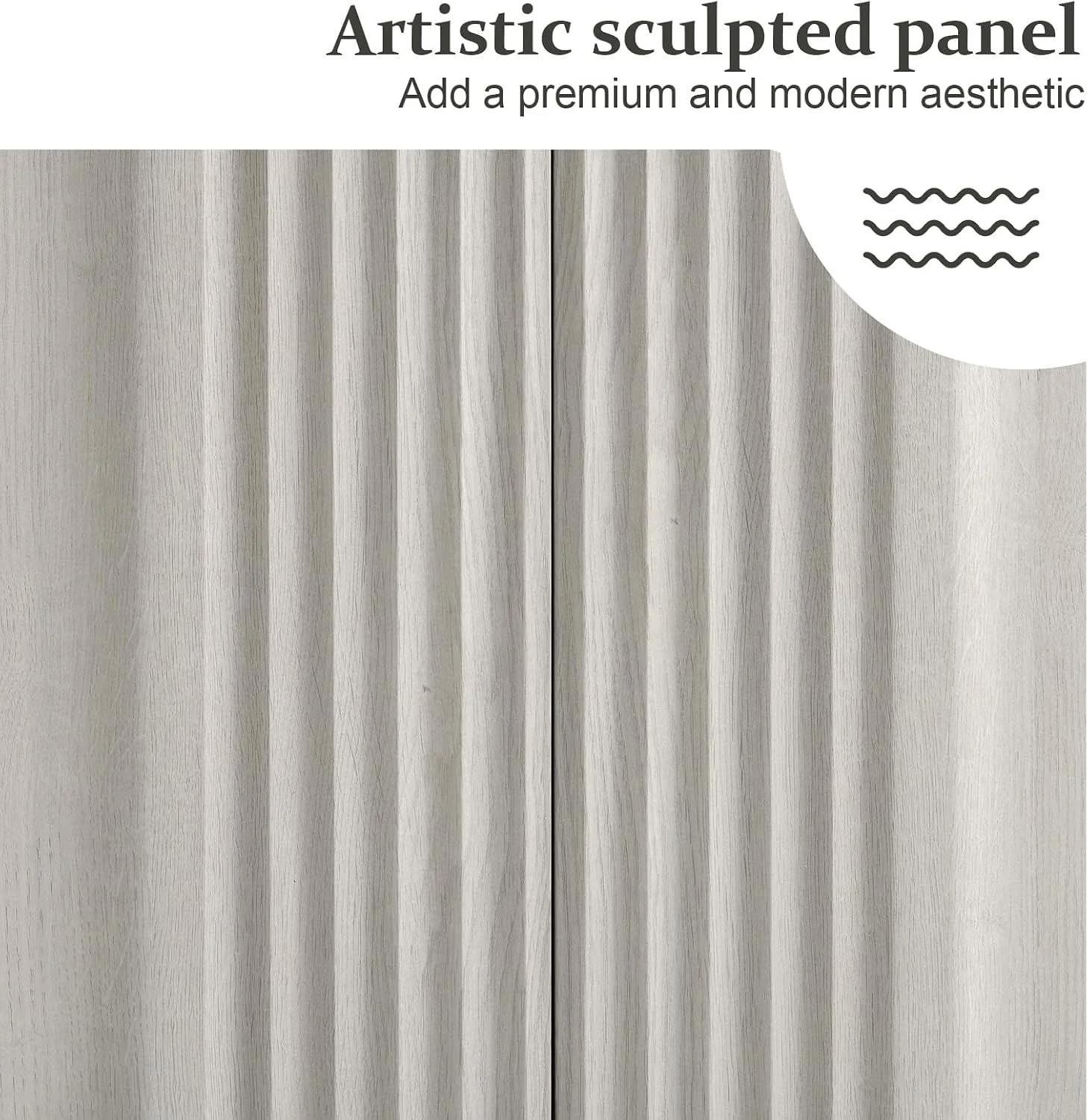 Outstanding White Fluted Sideboard Cabinet With Adjustable Shelves Dependable