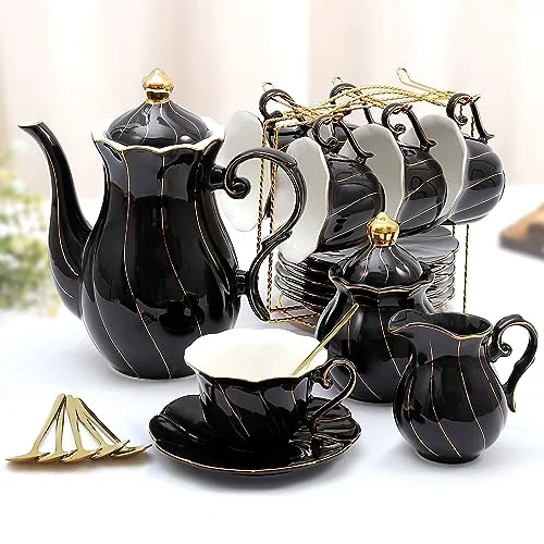 Selected 22 pcs Porcelain Tea Set for 6 Relaxed