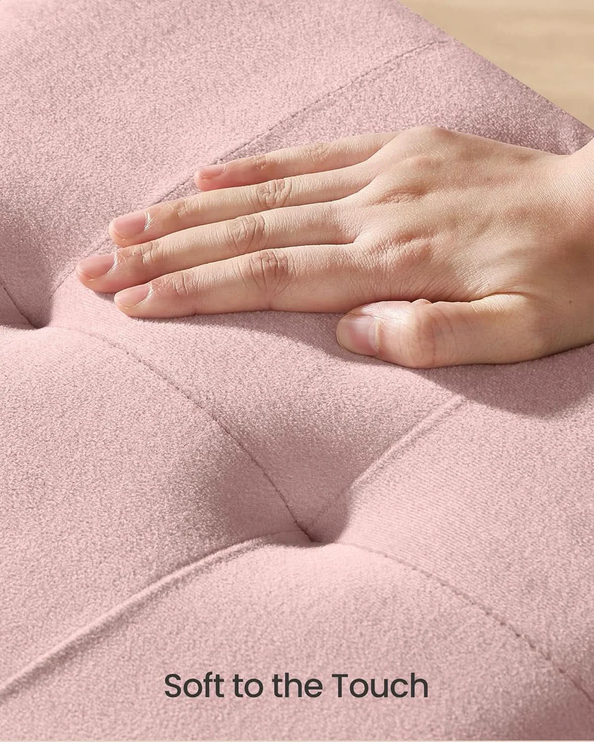Stylish Jelly Pink Velvet Storage Ottoman Bench 15×30 Inches World-Class