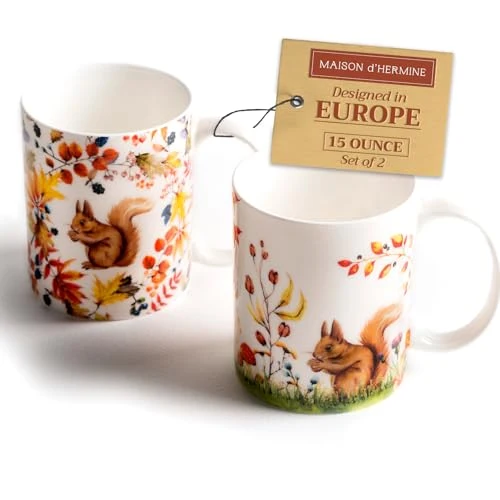Practical Coffee Mug with Handles Tea Cups 2 Count Fine Crafted