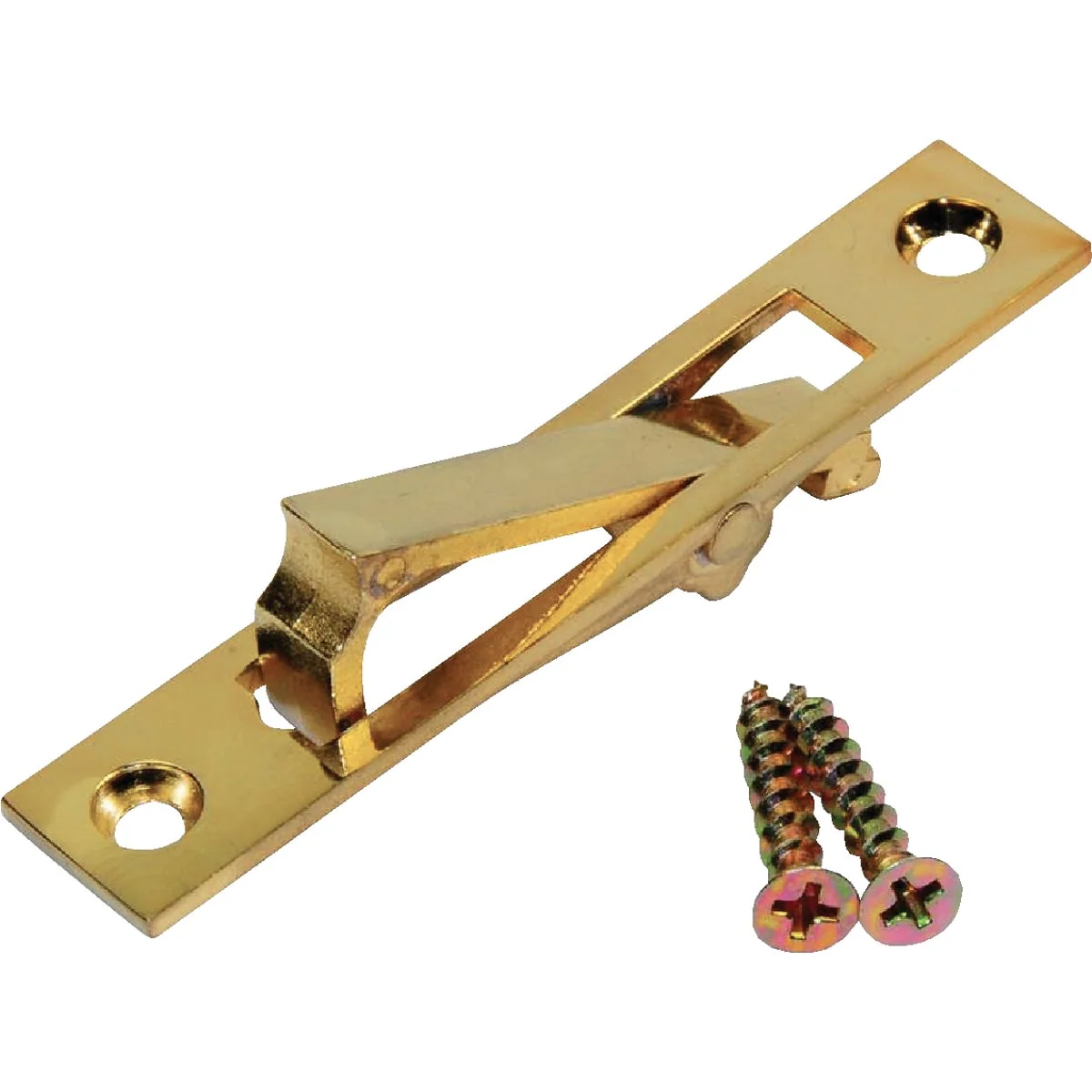 Superior Johnson Hardware 2.94 In. L. Rectangular Bright Brass Edge Pocket Door Pull Long-Lasting