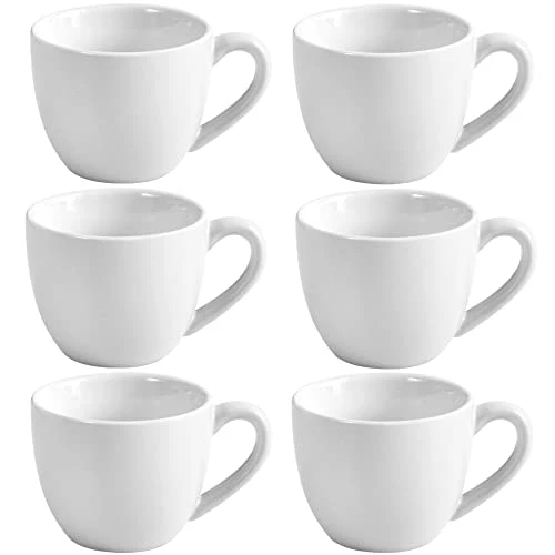 Versatile Mini Porcelain Espresso Cup 6 Count Fashionable