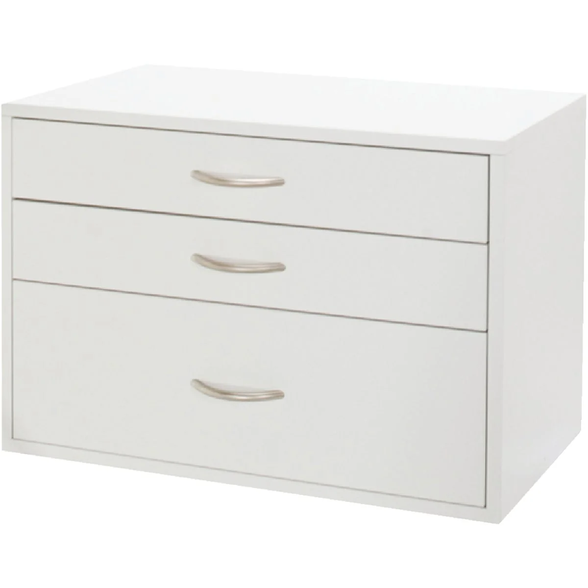 Trusted domRail 3-Drawer White Organization Box Durable