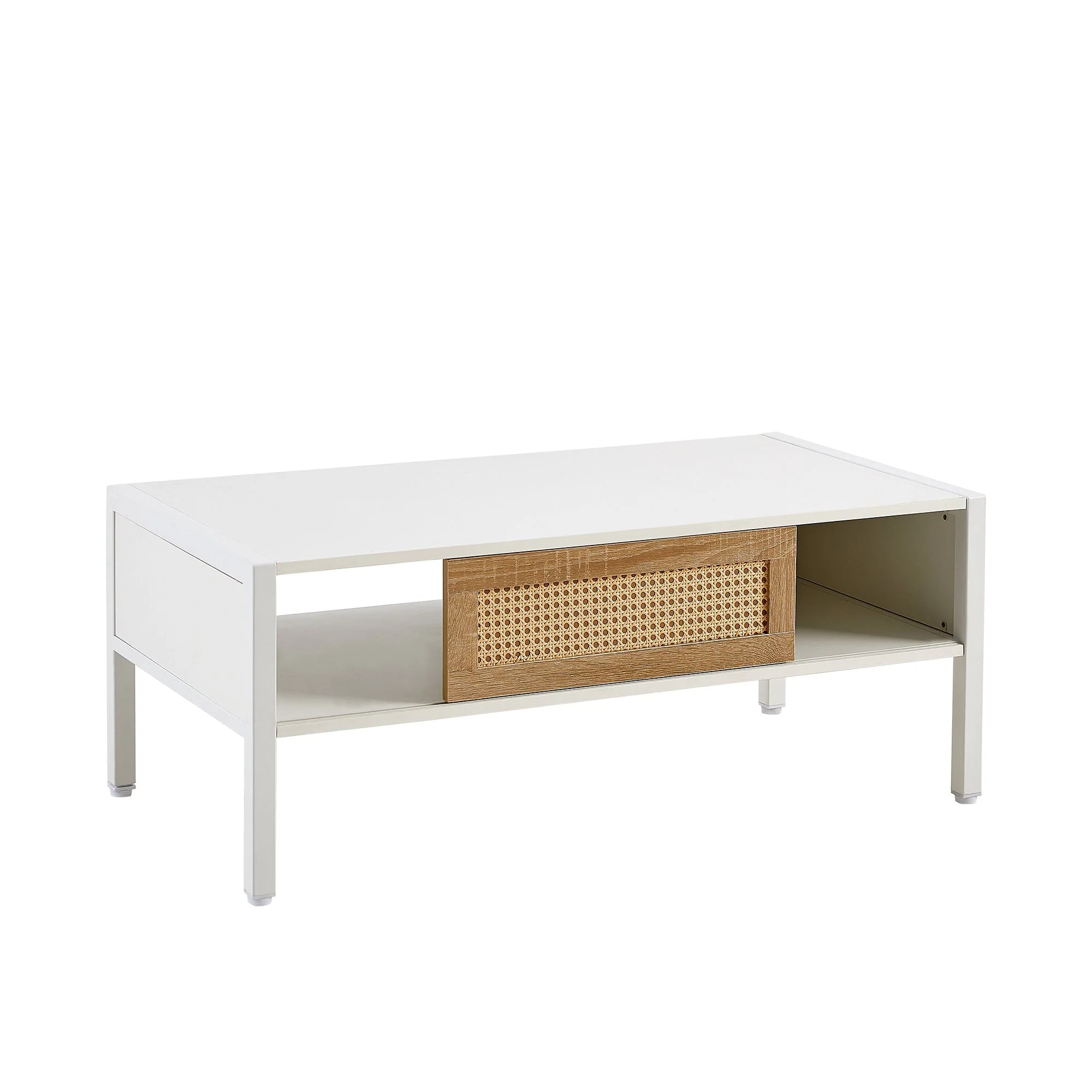 Advanced Modern Rattan Coffee Table with Sliding Door World-Class