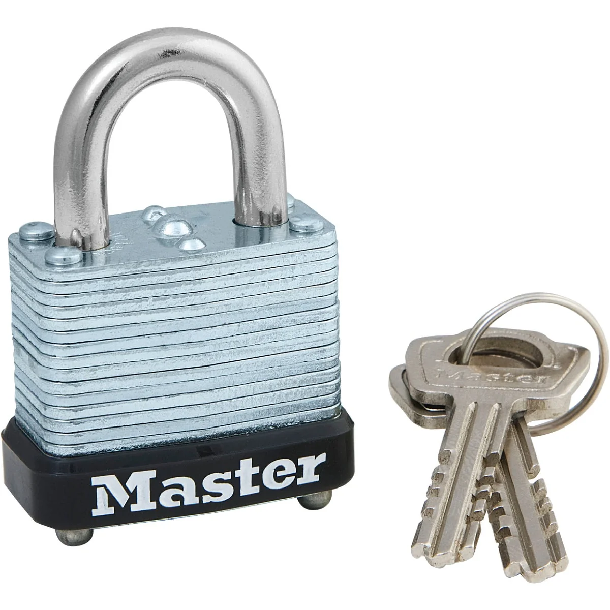 Trusted Master Lock 1-1 8 In. W. Locking Lever Warded Keyed Different Padlock Easy-to-Use