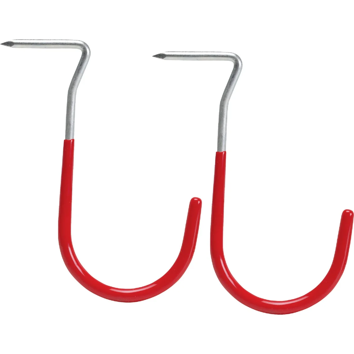 Sophisticated Large Hammer-In Vinyl Coated Storage Hook 2-Pack Superior