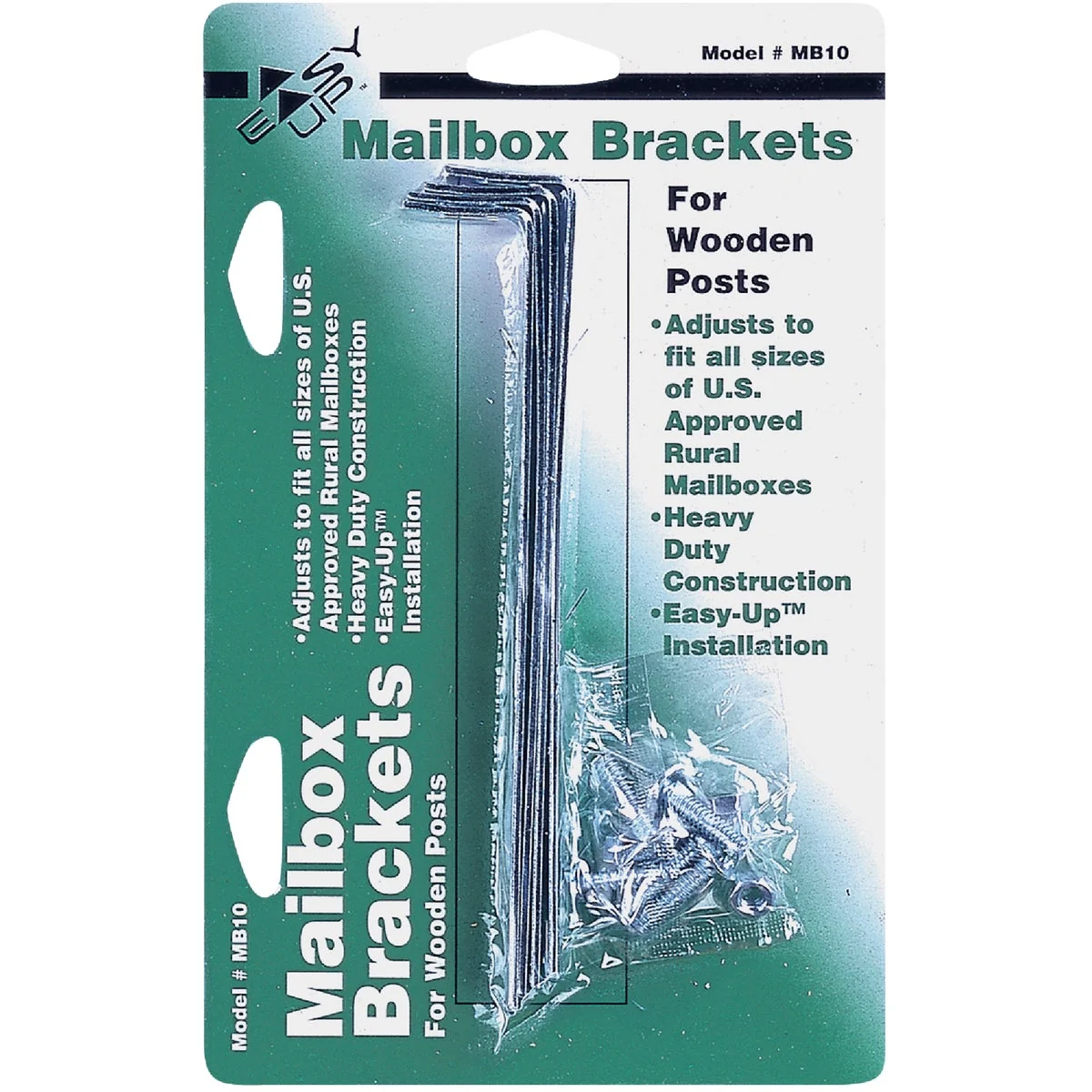 Breathable Gibraltar Adjustable Metal Mailbox Bracket 4-Piece Easy-to-Use