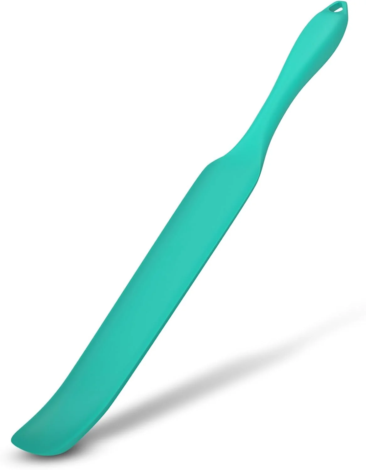 Exclusive Demao Silicone Blender Spatula Scraper for Vitamix – Under-Blade Jar Accessory with Long Handle Nonstick Surface and Hanging Holes Cyan Responsible