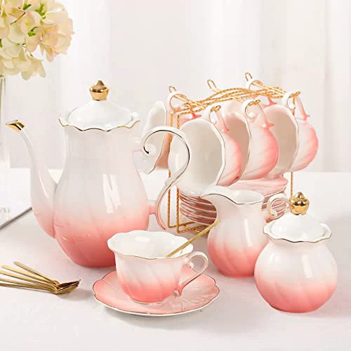 Classic 22 pcs Porcelain Tea Set for 6 Recyclable