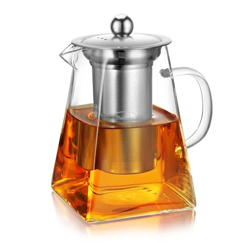 Enhanced Glass Teapot with Infuser Clean