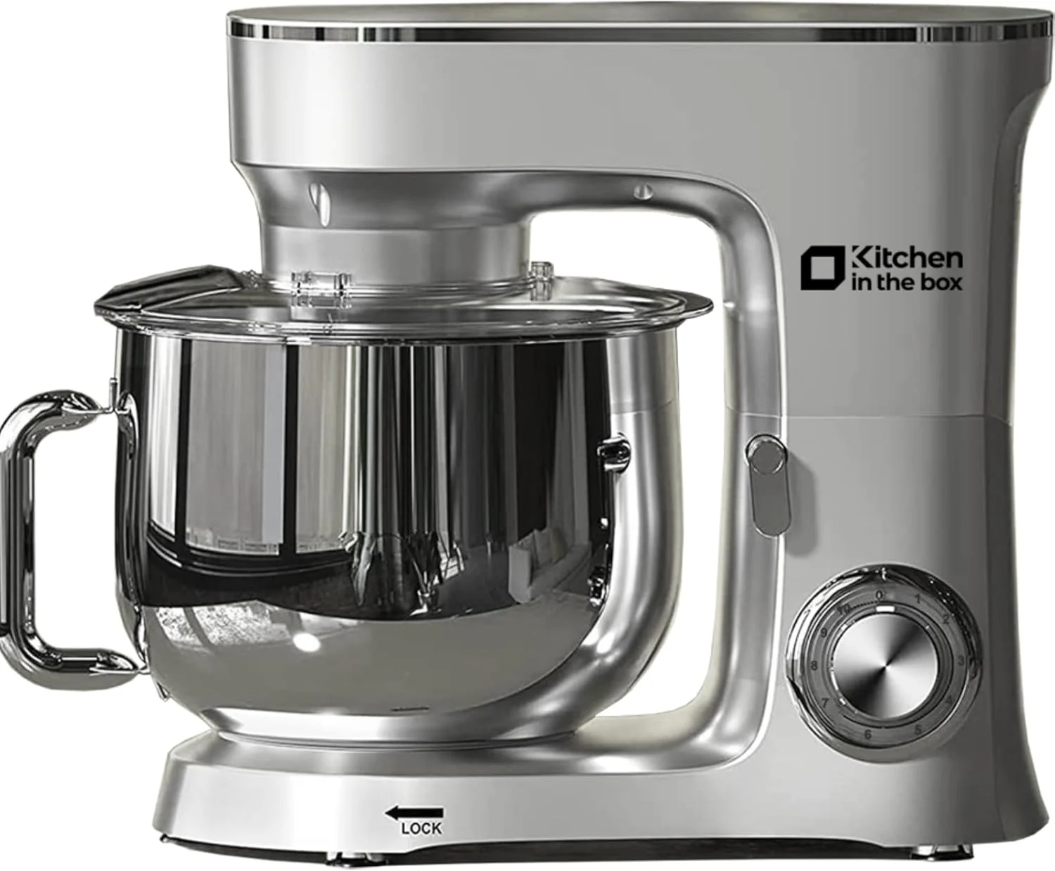 Powerful Kitchen in the Box Stand Mixer 900W 8.5 QT Kitchen Electric Mixer 10-Speed Large Capacity Tilt-head Food Mixer with Dough Hook Wire Whip Flat Beater Splash Guard Silver Exceptional