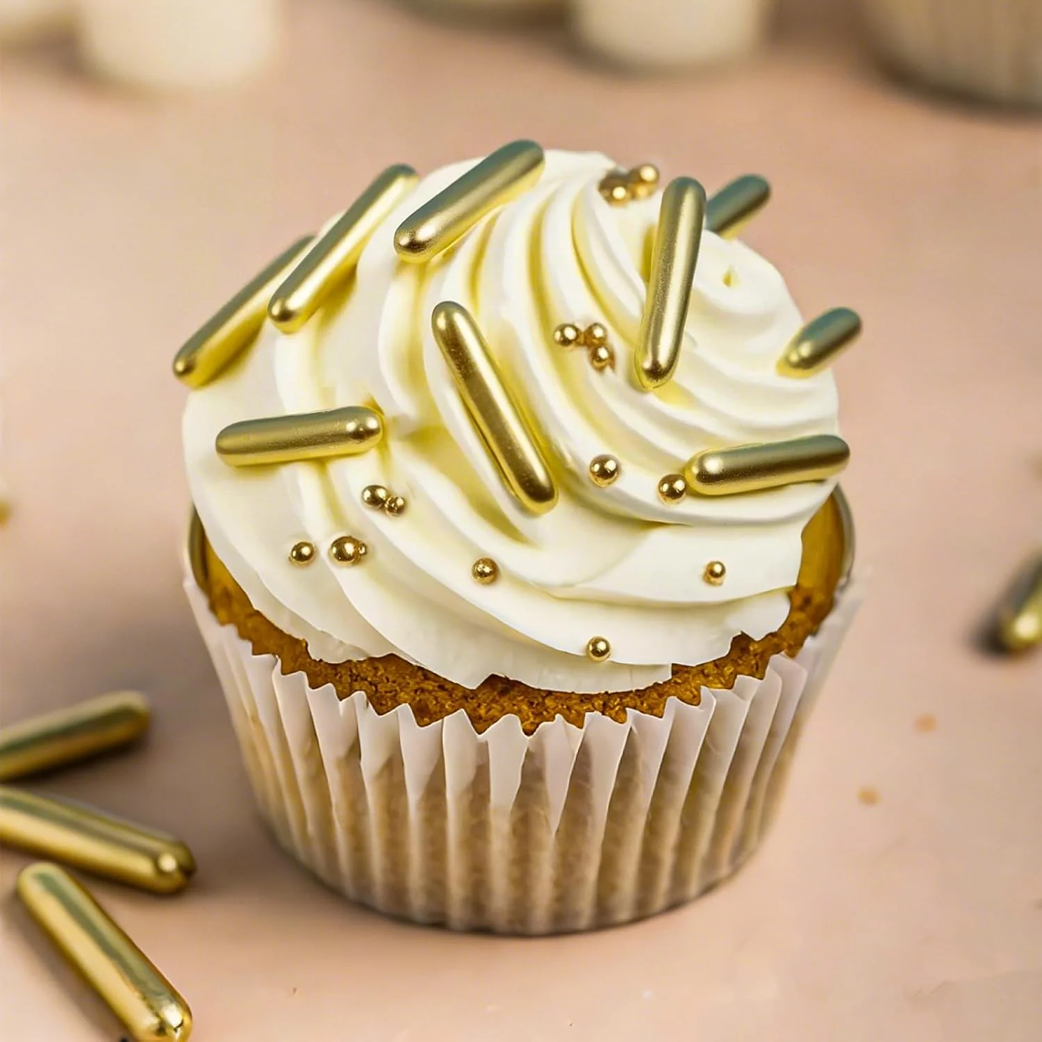 Functional Twisweet Gold Sprinkles 130g Edible Pearl Sprinkles amp Sugar Rods for Cakes Gold cake decorations edible sprinkles for cake decorating cupcakes cookies weddings birthdays amp Christmas treats Innovative