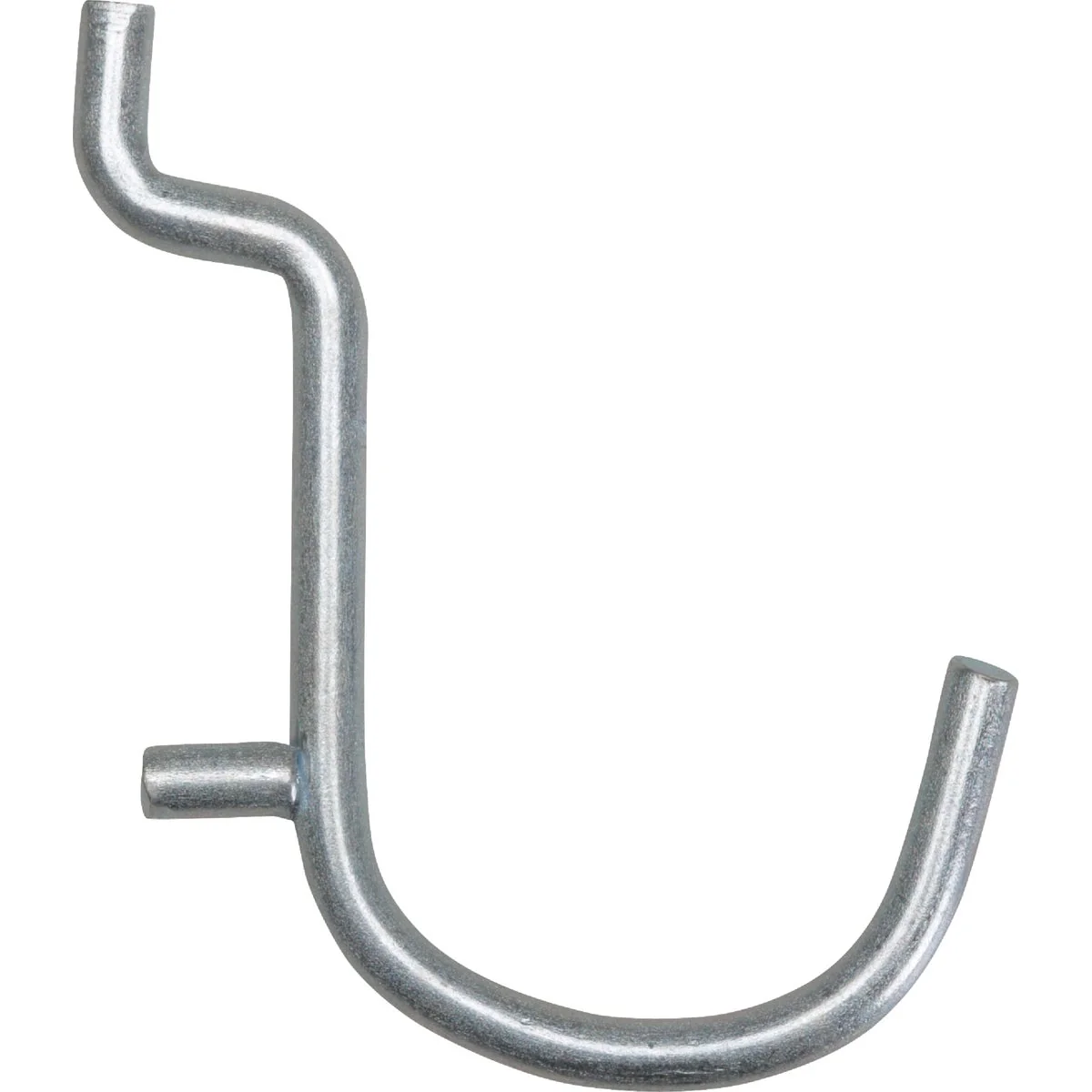 Authentic 1 In. Curved Pegboard Hook 6-Count Easy-to-Use