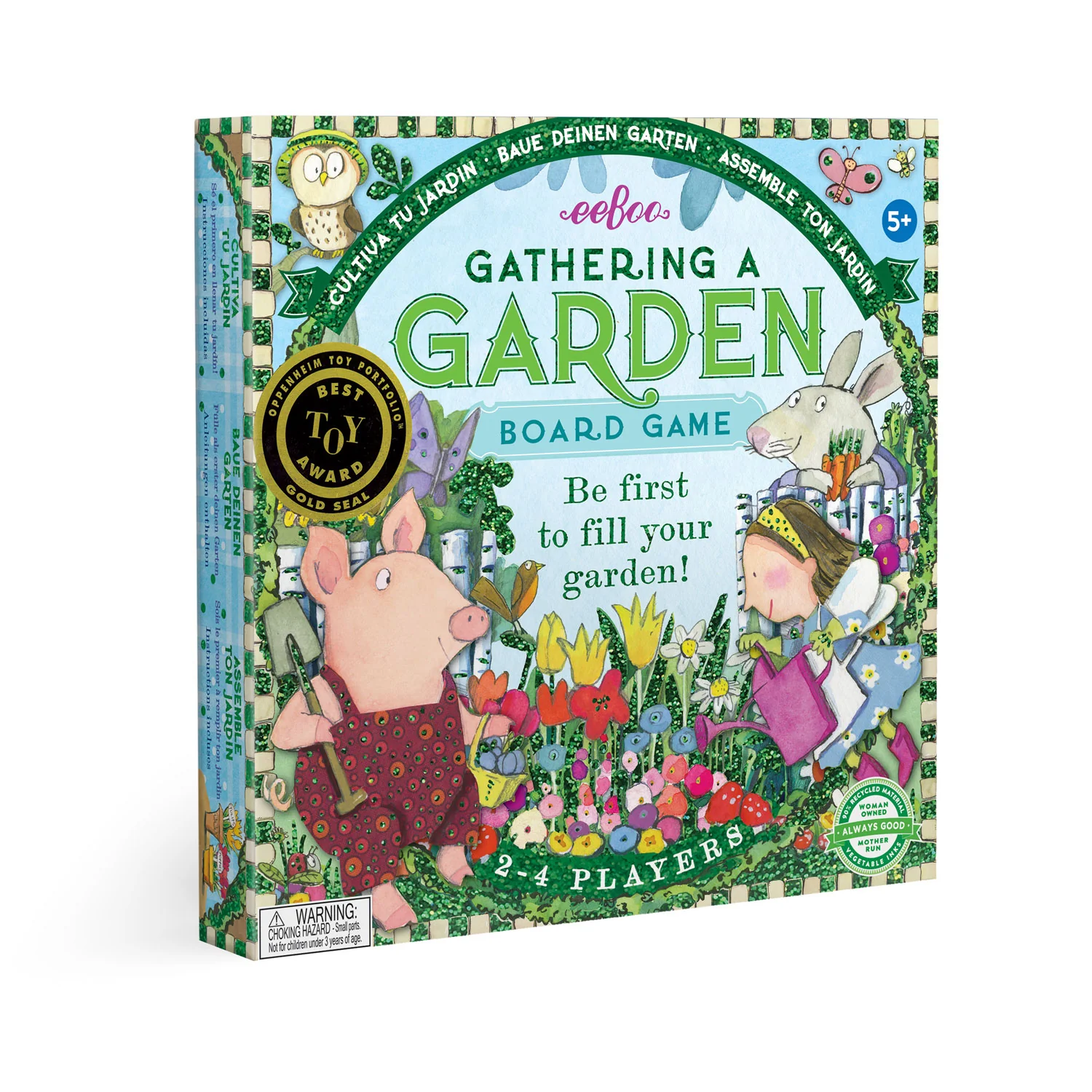 User-Friendly eeBoo Piece Love Gathering a Garden Board Game Ages 5 Functional