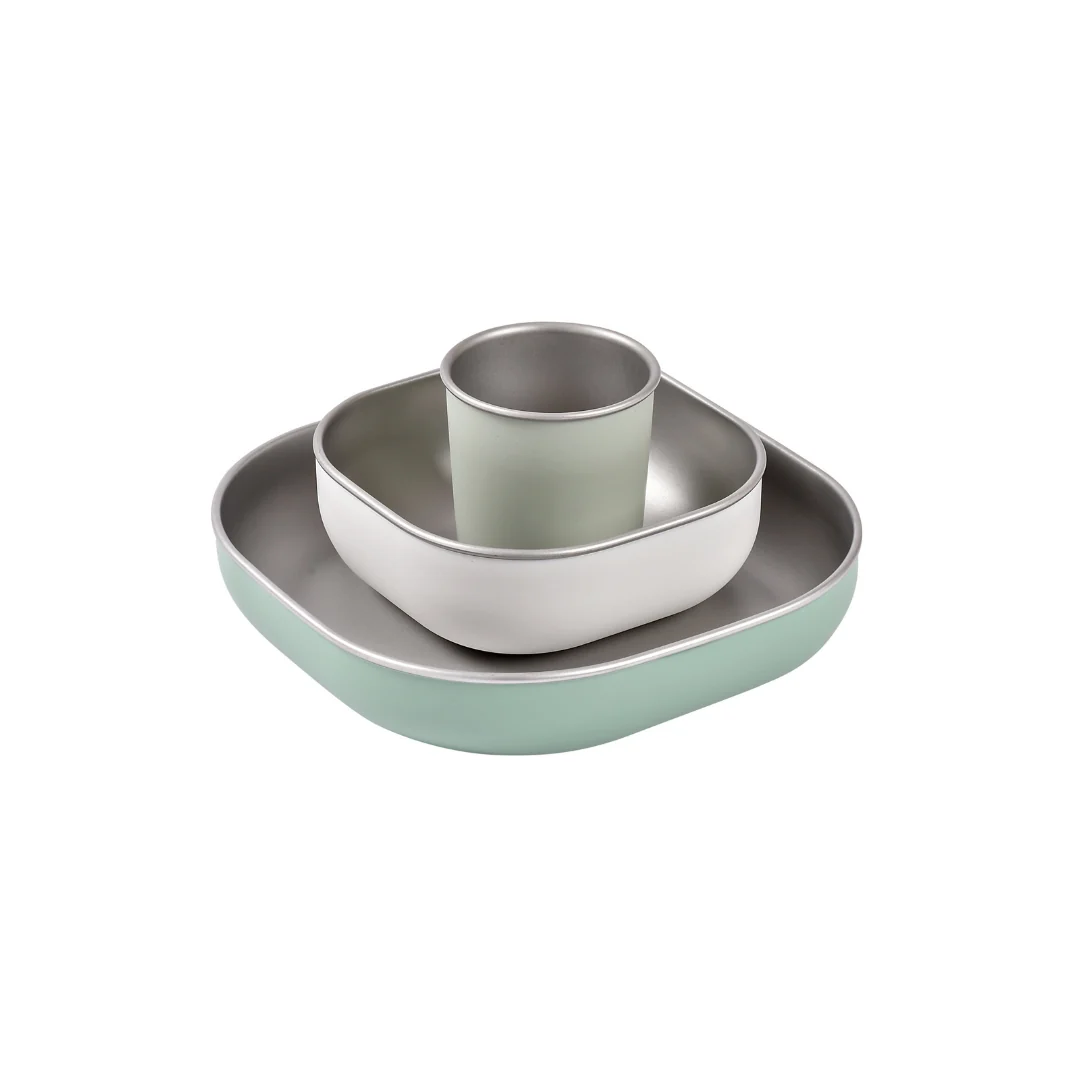 Clean BEABA Stainless Steel Meal Set Advanced