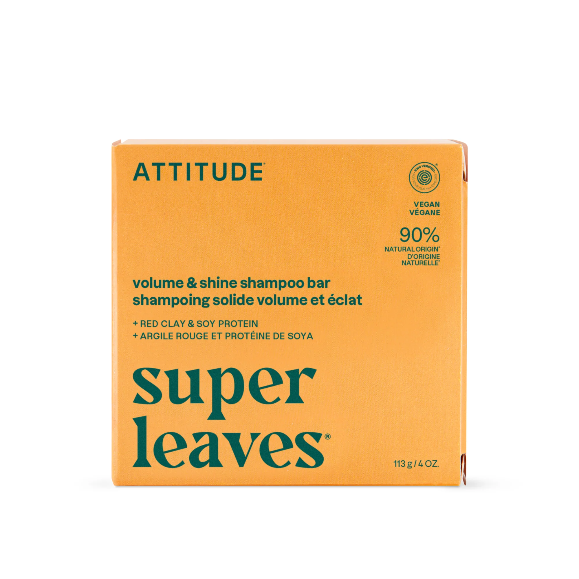Eco-Friendly ATTITUDE super leaves Shampoo Volume Shine Bar Environmentally Friendly