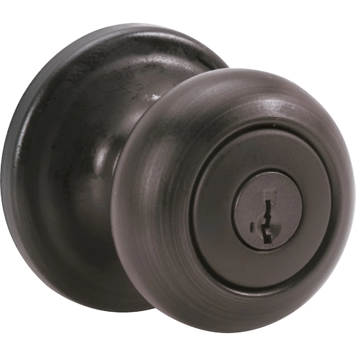 Pure Kwikset Signature Series Venetian Bronze Juno Entry Door Knob with SmartKey Relaxed